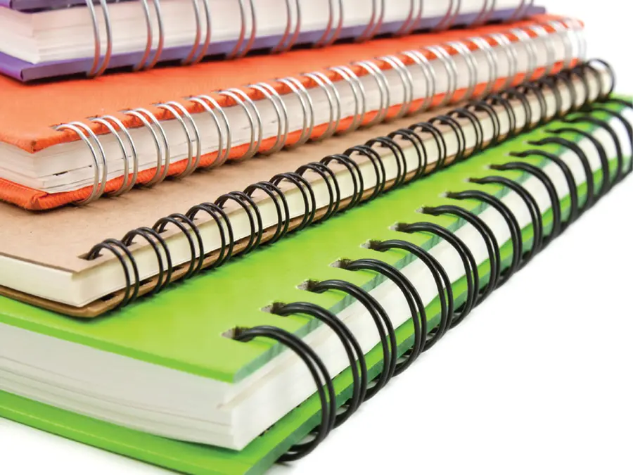 Spiral and wiro binding